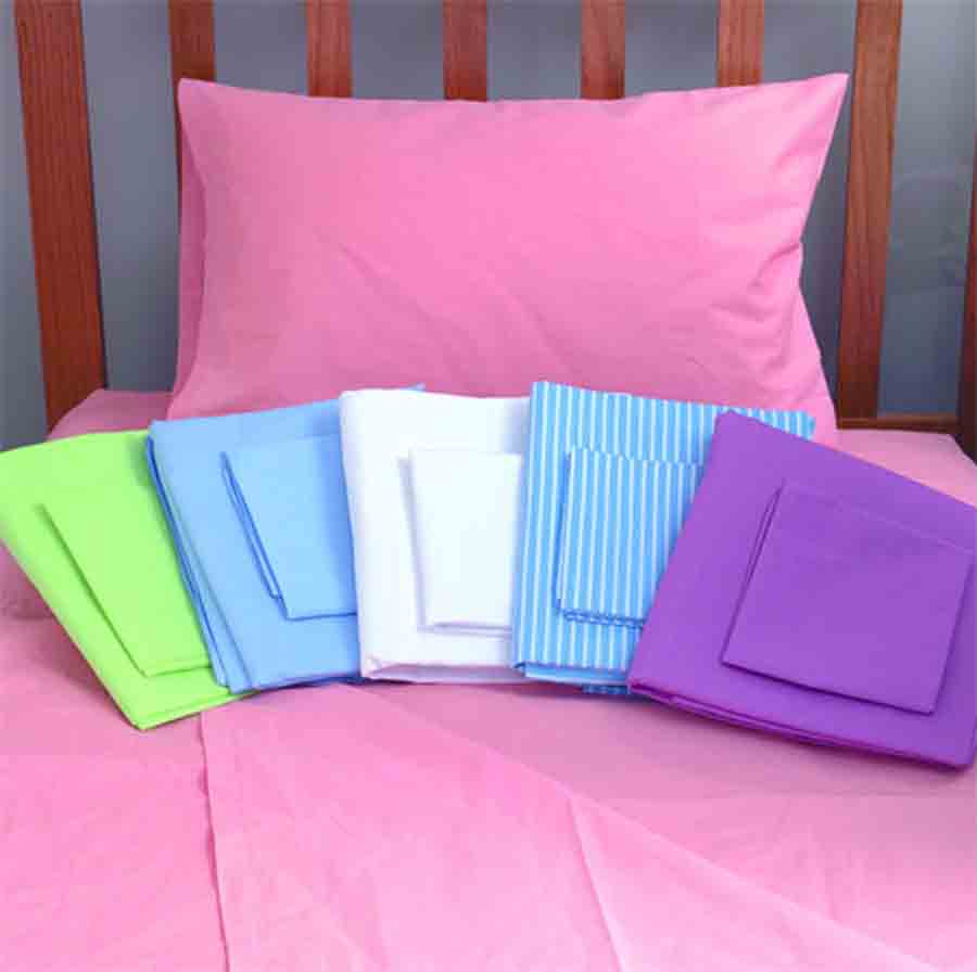 bed sheets , pillow covers , top sheets draw sheets , cut sheets 