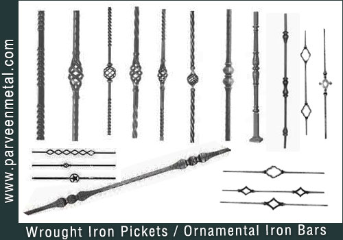 Wrought Iron Pickets Bars