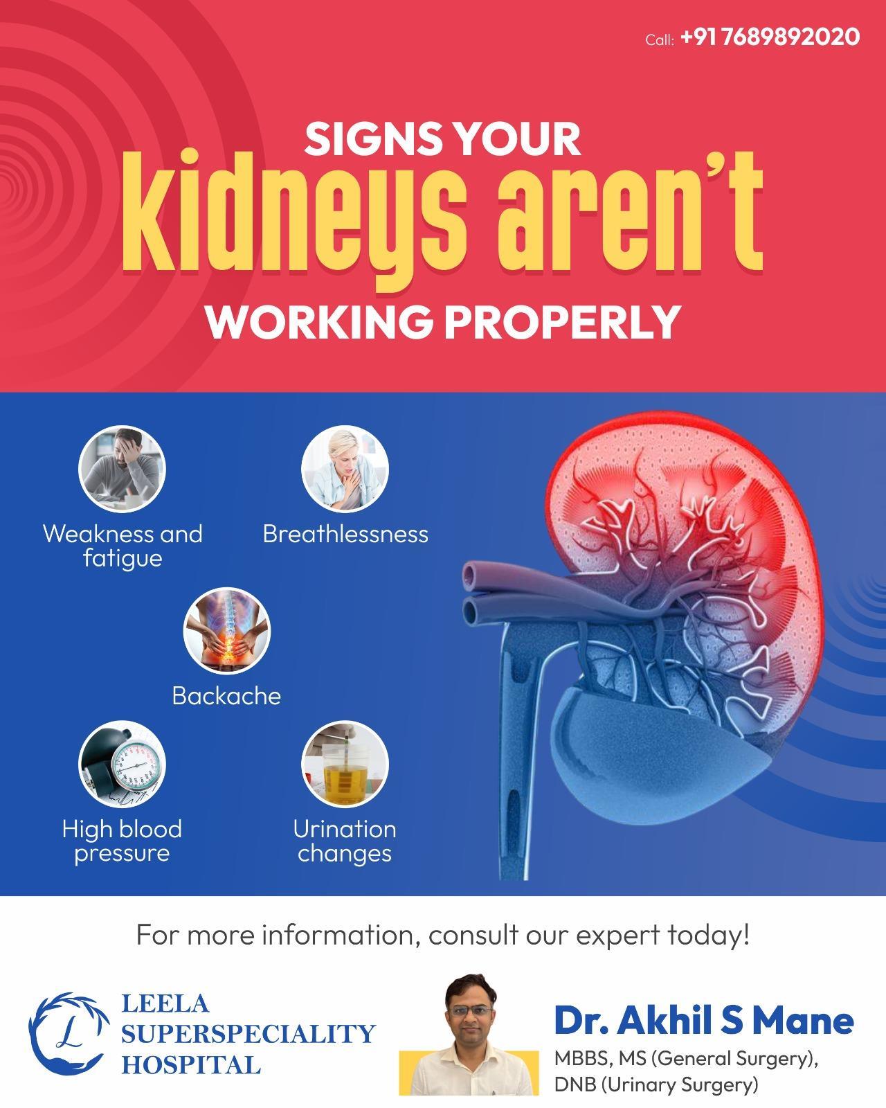 Did you know these symptoms could mean your kidneys aren’t working properly?