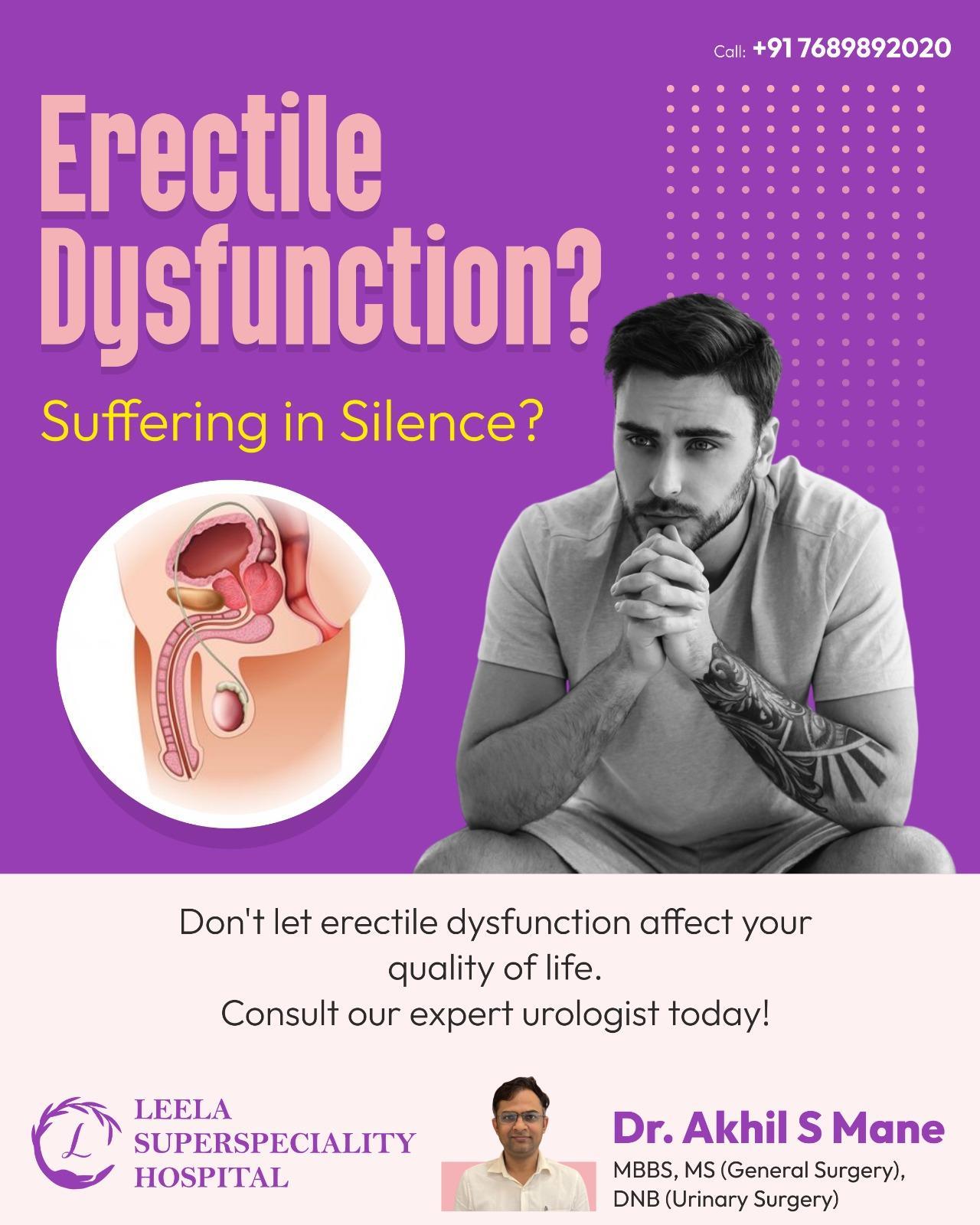 Erectile Dysfunction Treatment in Wakad, PCMC, Pune | Leela Superspeciality Hospital